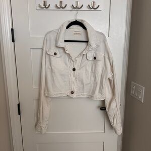 We the Free Saturday cotton crop shacket